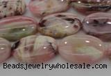 COP1273 15.5 inches 10*14mm oval natural pink opal gemstone beads