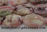 COP1274 15.5 inches 12*16mm oval natural pink opal gemstone beads