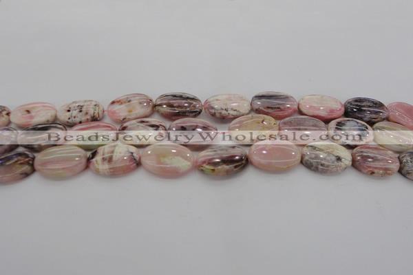 COP1275 15.5 inches 13*18mm oval natural pink opal gemstone beads