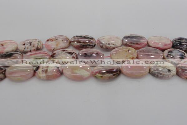 COP1278 15.5 inches 20*30mm oval natural pink opal gemstone beads