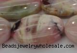 COP1280 15.5 inches 30*40mm oval natural pink opal gemstone beads