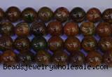 COP1360 15.5 inches 4mm round African green opal beads wholesale