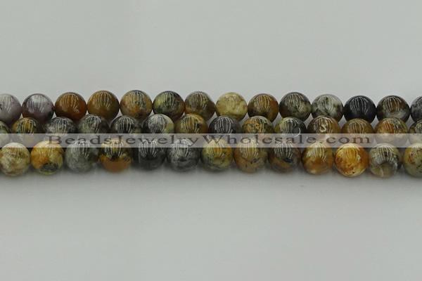 COP1384 15.5 inches 12mm round moss opal gemstone beads whholesale