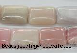 COP14 15.5 inches 15*20mm rectangle natural pink opal beads wholesale