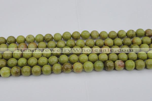 COP1403 15.5 inches 10mm round yellow opal gemstone beads