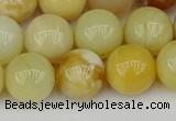 COP1429 15.5 inches 12mm round yellow opal beads wholesale