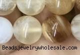 COP1459 15.5 inches 12mm round yellow opal gemstone beads