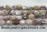 COP1495 12*16mm - 13*18mm faceted octagonal natural pink opal beads