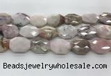 COP1497 22*28mm - 25*32mm faceted octagonal natural pink opal beads