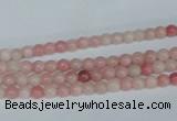 COP150 15.5 inches 4mm round pink opal gemstone beads wholesale