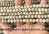 COP1560 15.5 inches 4mm round matte African opal beads