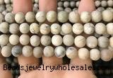 COP1563 15.5 inches 10mm round matte African opal beads