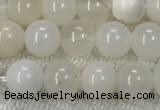 COP1588 15.5 inches 6mm round white opal gemstone beads