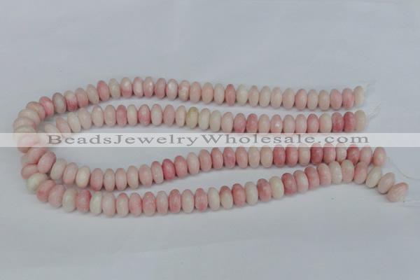 COP160 15.5 inches 6*12mm rondelle pink opal gemstone beads wholesale