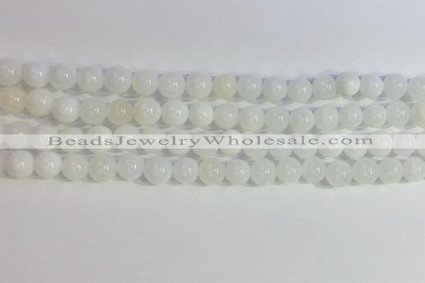 COP1615 15.5 inches 6mm round white opal gemstone beads