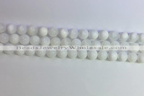 COP1616 15.5 inches 8mm round white opal gemstone beads