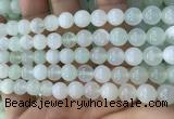 COP1636 15.5 inches 8mm round natural green opal beads