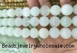 COP1639 15.5 inches 14mm round natural green opal beads