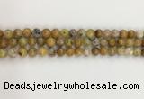 COP1670 15.5 inches 6mm round yellow opal gemstone beads