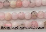 COP1700 15.5 inches 3mm round natural pink opal gemstone beads