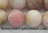 COP1714 15.5 inches 12mm faceted round natural pink opal beads