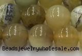 COP1737 15.5 inches 10mm round yellow opal beads wholesale