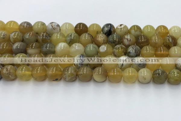 COP1737 15.5 inches 10mm round yellow opal beads wholesale