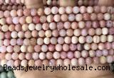 COP1748 15.5 inches 6mm round natural pink opal beads wholesale