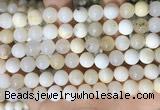 COP1755 15.5 inches 10mm round natural white opal gemstone beads