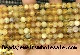 COP1759 15.5 inches 6mm round yellow opal beads wholesale