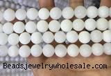 COP1773 15.5 inches 10mm round white opal gemstone beads