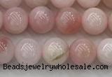 COP1780 15.5 inches 6mm round pink opal gemstone beads