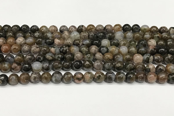 COP1800 15.5 inches 4mm round grey opal beads wholesale