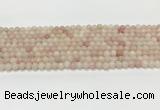 COP1820 15.5 inches 4mm round Chinese pink opal gemstone beads wholesale