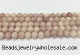 COP1823 15.5 inches 10mm round Chinese pink opal gemstone beads wholesale