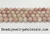 COP1824 15.5 inches 12mm round Chinese pink opal gemstone beads wholesale