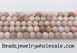 COP1850 15.5 inches 10mm faceted round pink opal gemstone beads wholesale