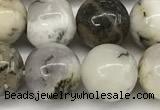 COP1857 15 inches 8mm round white opal beads