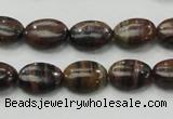 COP231 15.5 inches 10*14mm oval natural brown opal gemstone beads