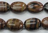 COP232 15.5 inches 15*20mm oval natural brown opal gemstone beads