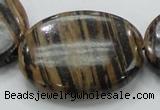 COP235 15.5 inches 30*40mm oval natural brown opal gemstone beads