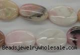 COP26 15*20mm oval natural pink opal gemstone beads Wholesale