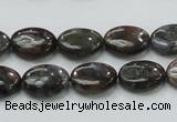 COP269 15.5 inches 10*14mm oval natural grey opal gemstone beads