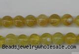 COP332 15.5 inches 8mm round yellow opal gemstone beads wholesale