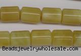 COP340 15.5 inches 10*14mm tube yellow opal gemstone beads