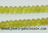 COP351 15.5 inches 5*8mm rondelle yellow opal gemstone beads wholesale