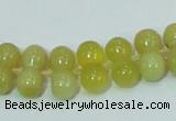 COP355 15.5 inches 8*16mm bone shape yellow opal gemstone beads