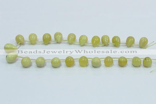 COP357 15.5 inches 13*18mm teardrop yellow opal gemstone beads