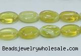 COP362 15.5 inches 10*14mm oval yellow opal gemstone beads wholesale