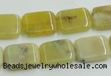 COP373 15.5 inches 13*18mm rectangle yellow opal gemstone beads